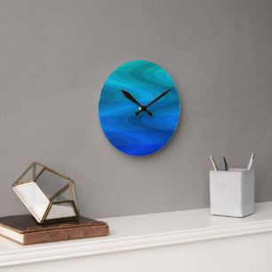 Deep Ocean Waves Wall Clock
