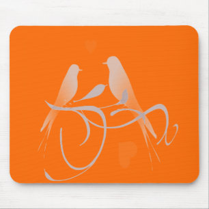 Deep Orange Mouse Pad