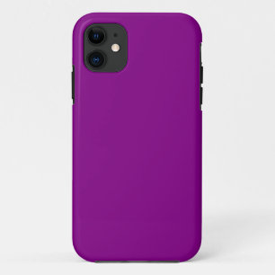 Deep Orchid Plum Purple Solid Colour Background iPhone 11 Case