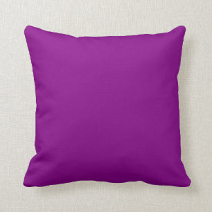 Deep Orchid Plum Purple Solid Colour Background Throw Pillow