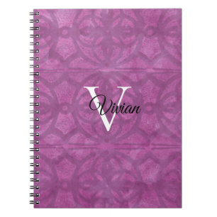 Deep Orchid Purple Watercolor Notebook