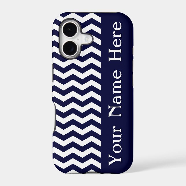 Deep Pacific Blue Wave Chevron with name (Back)