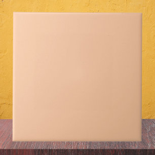 Deep Peach Solid Color Tile