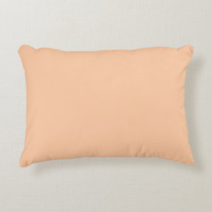 Deep Peach Solid Colour Accent Pillow