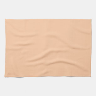Deep Peach Solid Colour Kitchen Towel