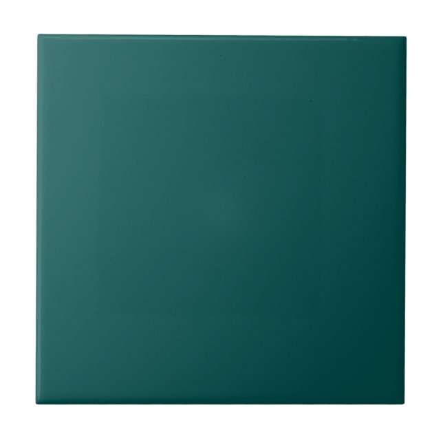 Deep Peacock Blue Color Tile (Front)