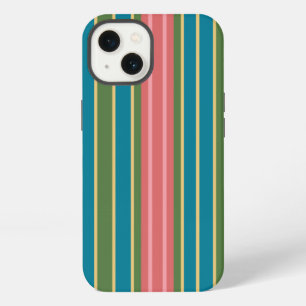 Deep Pink Blue Green Striped iPad Case-Mate Case