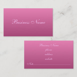 Deep Pink Business Cards
