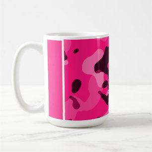 Deep Pink Camo; Camouflage Coffee Mug