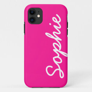 Deep Pink Customizable Feminine iPhone 5 Case