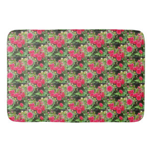 Deep Pink Dahlias Bath Mat