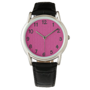Deep Pink Geometric Repeat Watch