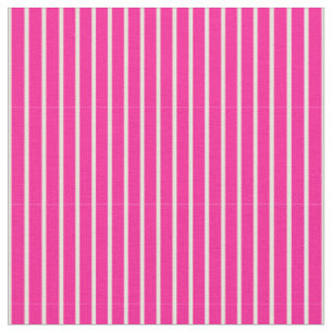 Deep Pink & Light Yellow Coloured Lines Fabric