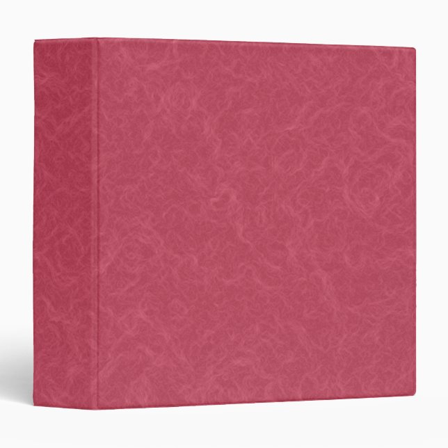 Deep pink  textured swirling  pattern binder (Front/Spine)