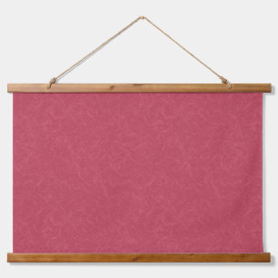 Deep pink textured swirling pattern hanging tapestry