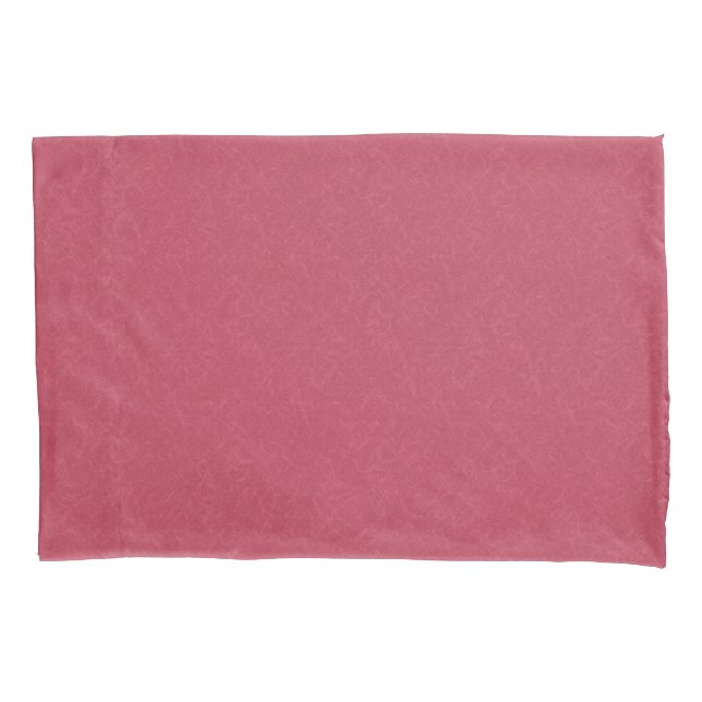 Deep pink  textured swirling  pattern pillowcase (Front-Left)