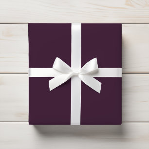 Deep Plum Muted Purple Wine Wrapping Paper