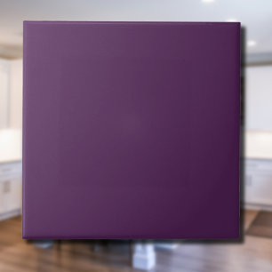 Deep Plum Solid Colour Classic Elegant Tile