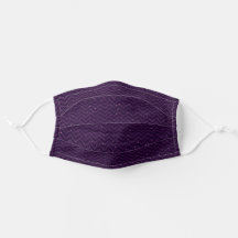 Deep Plum TwoToned Chevron with Tiny Dots