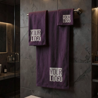 Deep Plun- add logo  Bath Towel Set