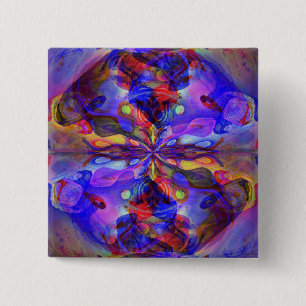 Deep Purple 2 Inch Square Button