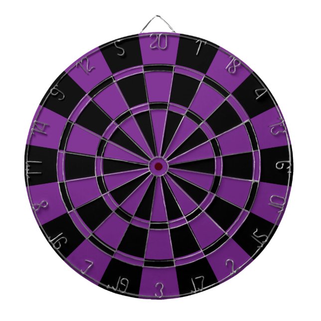 Deep Purple And Black Dartboard (Front)