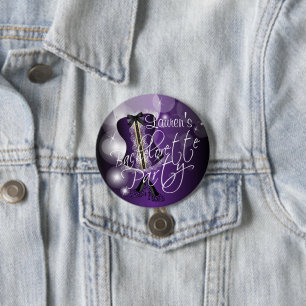 Deep Purple Bachelorette Party 3 Inch Round Button
