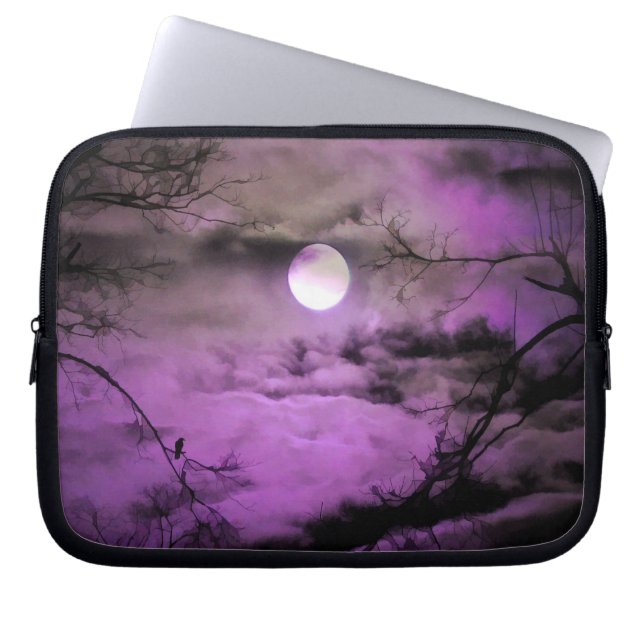 Deep Purple Bliss Laptop Sleeve (Front)