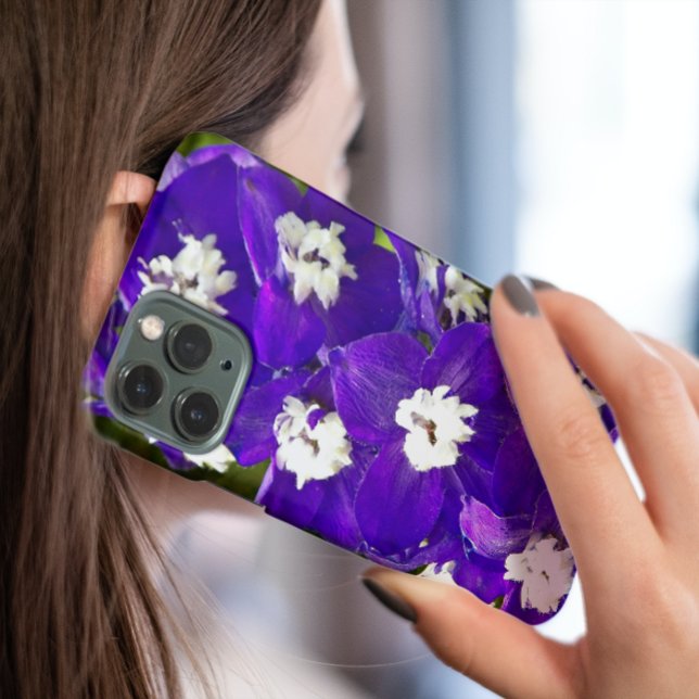 Deep Purple Delphinium Floral Case-Mate iPhone Case (In Situ)