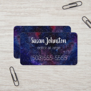 Deep Purple Galactic Business Card