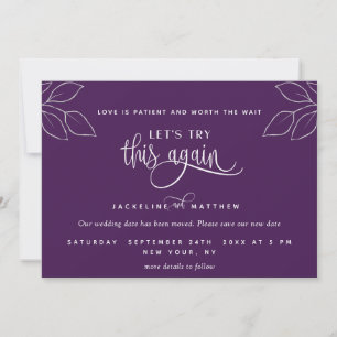 Deep Purple, Let's Try This Again, Love is Patient Save The Date