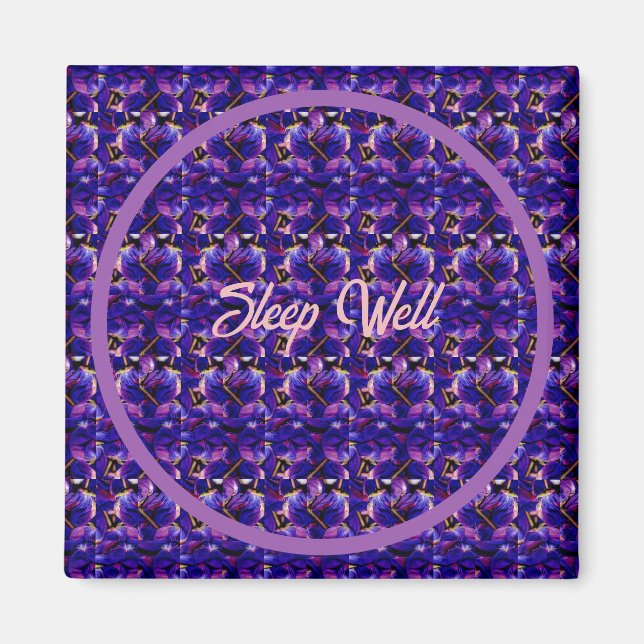 Deep Purple Lupine Flowers Closeup  Magnet (Front)