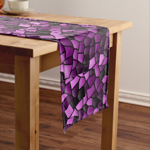 Deep Purple Mosaic Table Runner