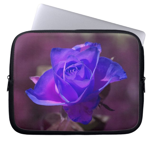 Deep Purple N Pink Rose Lapstop Sleeve (Front)