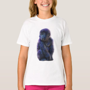 Deep Purple Primate Portrait T-Shirt