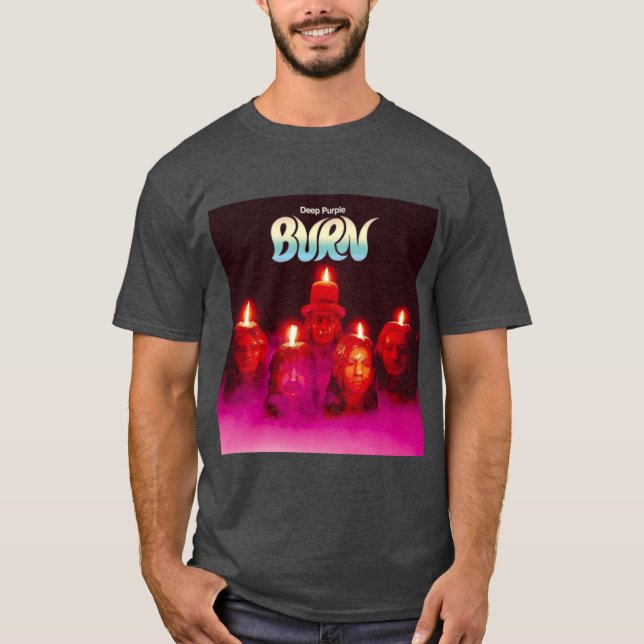 deep purple retro T-Shirt (Front)