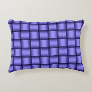 Deep Purple Ribbon Accent Pillow