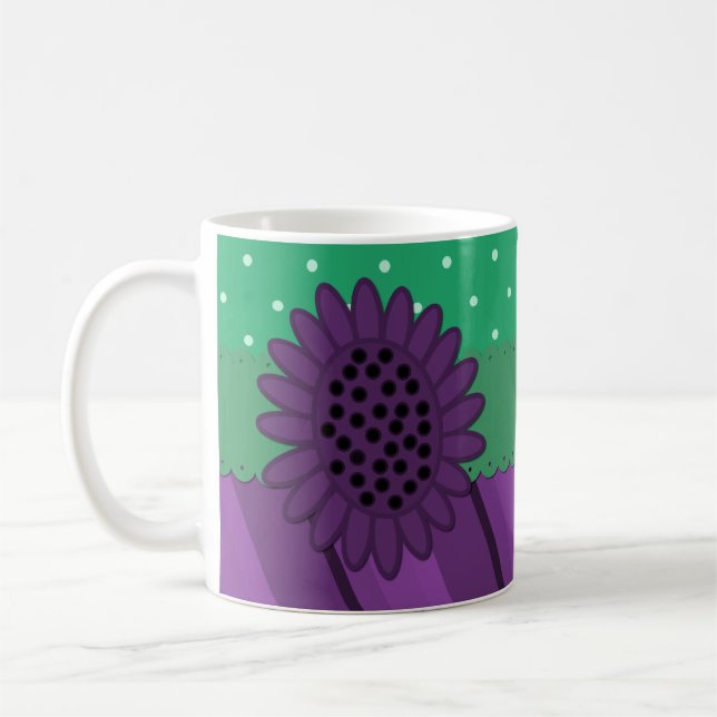 Deep Purple Shasta Coffee Mug (Left)