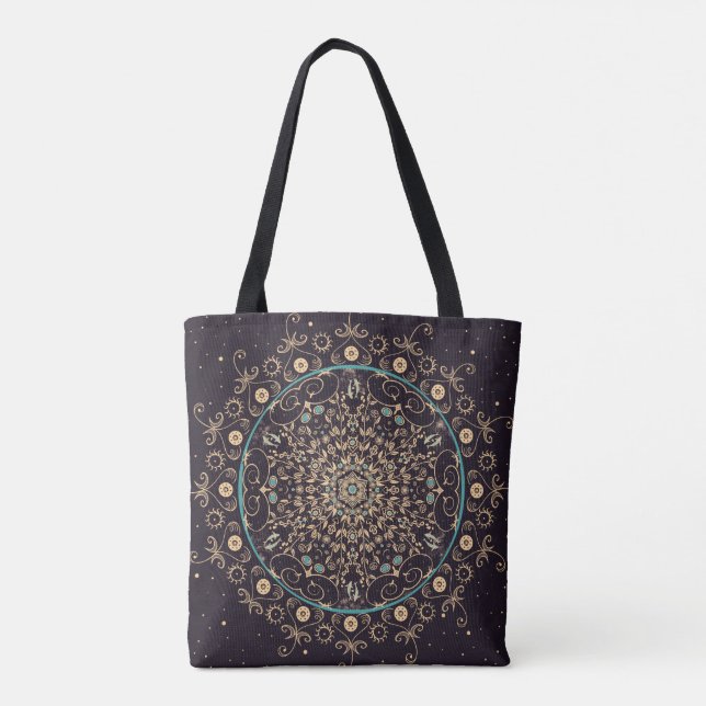 Deep Purple Sky  Mandala Bag (Back)