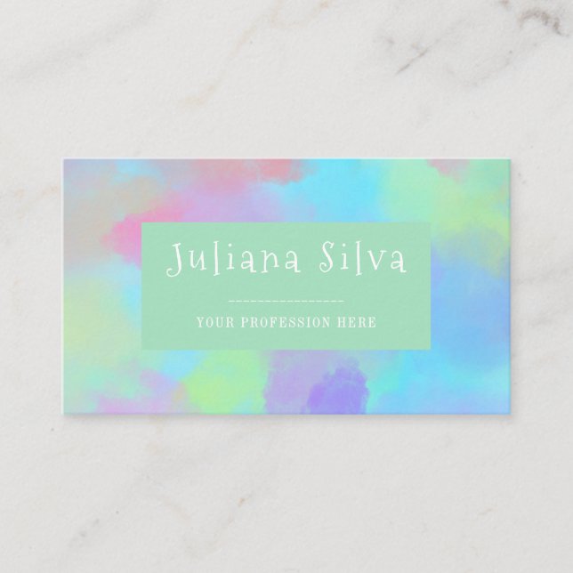 Deep Purple Soft  Business Card (Front)