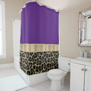 Deep Purple with Leopard Print