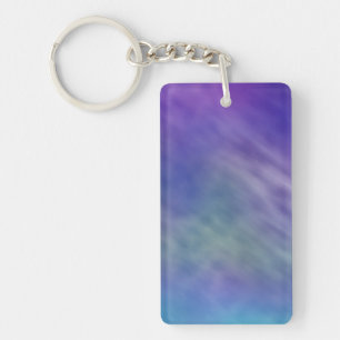 Deep Rainbow Coloured Sky Background Keychain