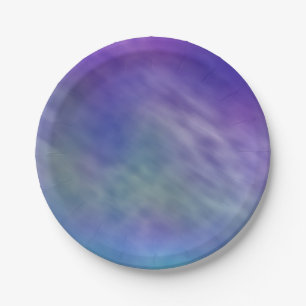 Deep Rainbow Coloured Sky Background Paper Plate