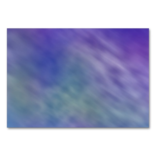 Deep Rainbow Coloured Sky Background Table Number (Front)