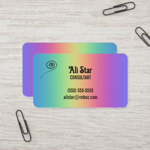 Deep Rainbow Colours Business Cards