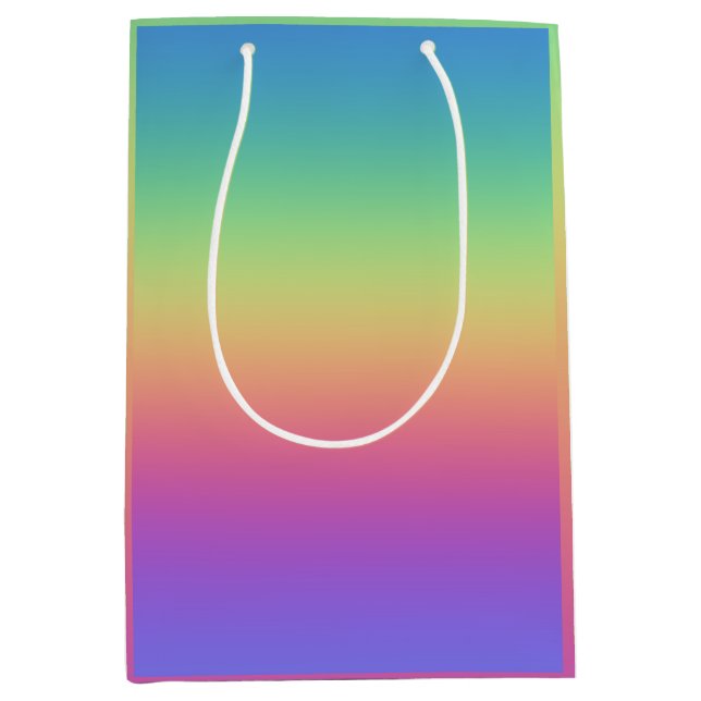 Deep Rainbow Gradient Gift Bag (Front)