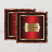 Deep Red 80th Birthday Party | DIY Text