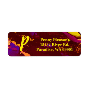 Deep Red and Gold Alcohol Ink Painting