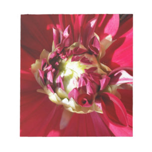 deep red bloom notepad