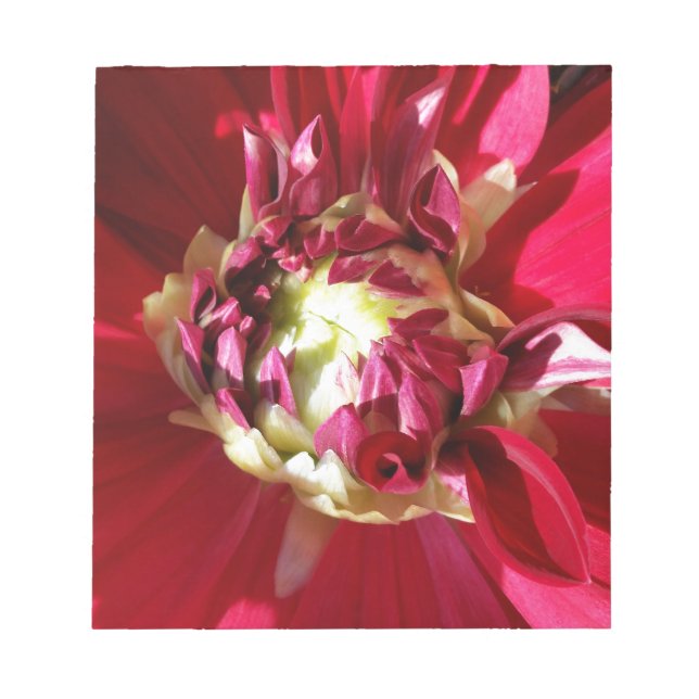 deep red bloom notepad (Front)